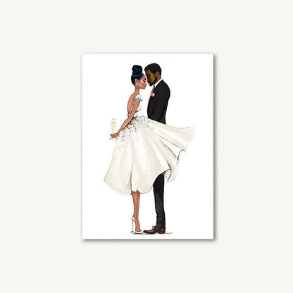 Quiet Moments Greeting Card -Multicultural, African American