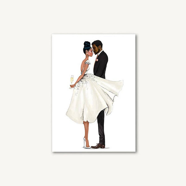 Quiet Moments Greeting Card -Multicultural, African American