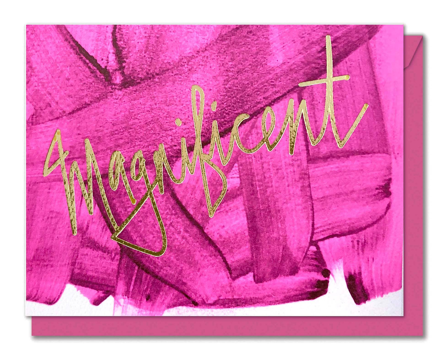Magnificent - Neon & Foil - Swoon! Congratulations card