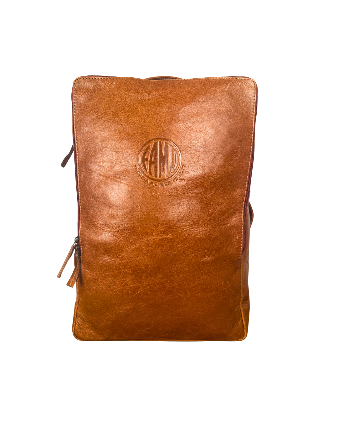 Florida A&M University leather brown backpack travel gear luggage tote professional luggage 