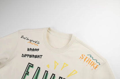 famu sweatshirt with colorful text and graphics on a white background