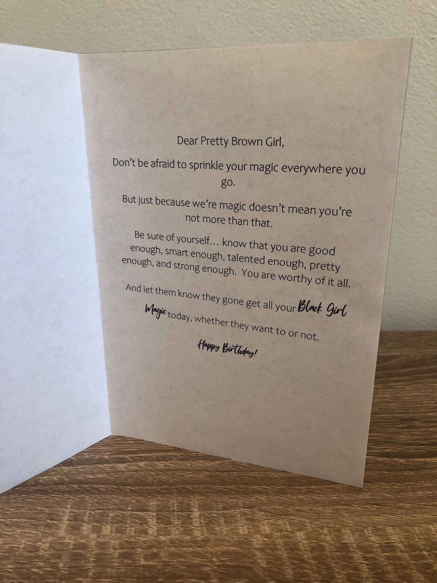 Black Girl Magic Birthday Card