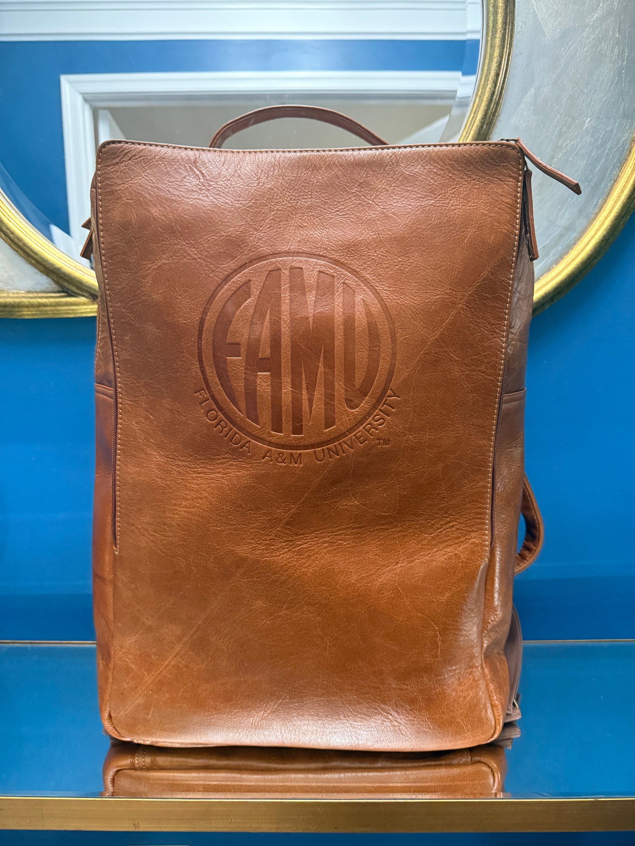 FAMU Heritage backpack inside video buffalo leather